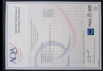 AQA GCSE fake Certificate