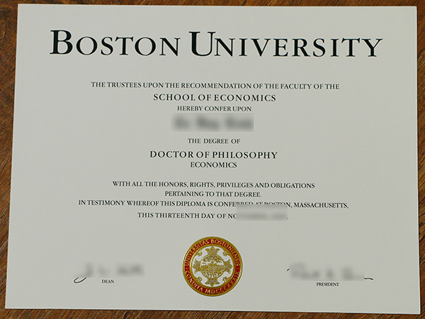 Boston University Fake degree certificate